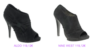 Abotinados peep toe Aldo vs Nine West